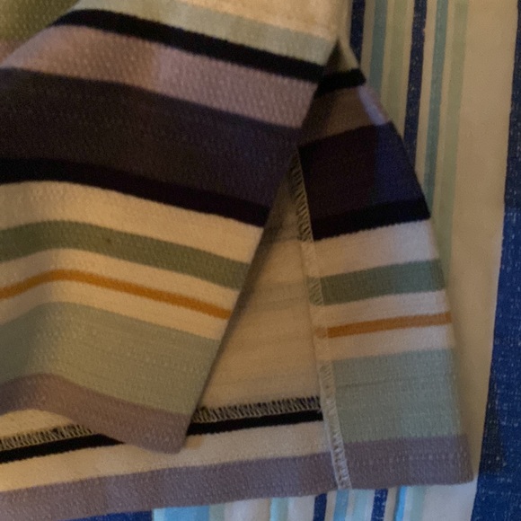 Loft striped cotton pencil skirt size 12 perfect for spring and summer! - Picture 7 of 8